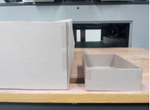 Coin rigide automatique de la boîte LS-T430 collant la machine pour la boîte à vin 60 PCs/min